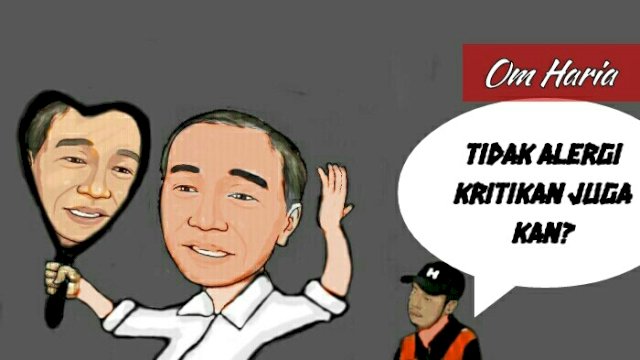 Karikatur Jokowi menderita alergi (Dodi/harian.news)
