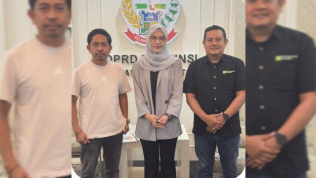 Ketua DPRD Sulsel, Andi Rachmatika Dewi (Cicu), saat menerima perwakilan pengurus JMSI Sulsel dalam rangka persiapan Munas JMSI ||handover 