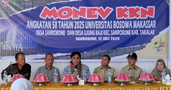 Rektor Unibos Tinjau KKN di Takalar, Usung Pengembangan Desain Masterplan Berbasis Lokal