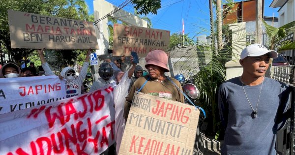 Warga Japing Geruduk BPN Gowa, Desak Bongkar Dugaan Mafia Tanah PT Zarindah