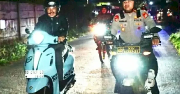 Tunjukkan Komitmen Kawal Program “Gowa Masannang”, Wakil Ketua DPRD Gowa Patroli Malam
