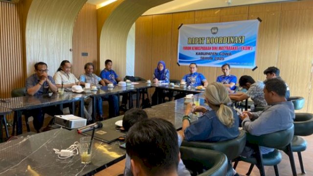 Foto suasana rapat FKDM Gowa di Sebaty Coffee Eatery ||handover 