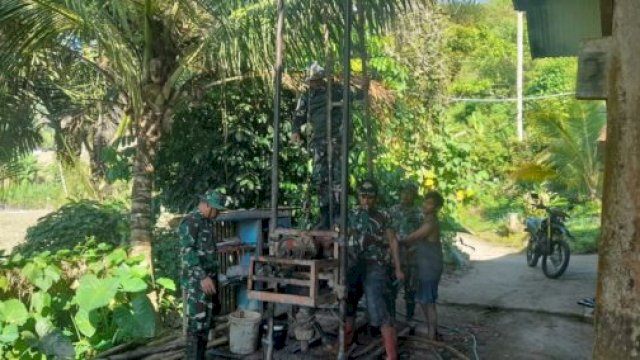 Satgas TMMD Ke-125 Kodim 1419/Enrekang bangun 5 sumur bor untuk penyediaan air bersih di desa-desa ||handover 