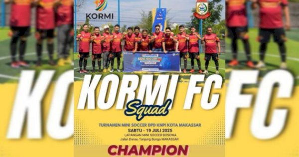 KORMI Makassar Juara Satu Turnamen Mini Soccer