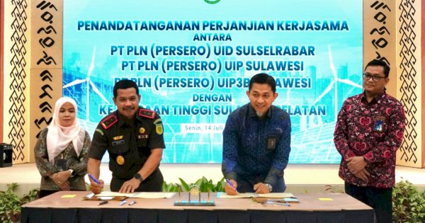 Dukung Transisi Energi, PLN dan Kejati se-Sulselrabar Sepakati Kerjasama Penguatan GCG
