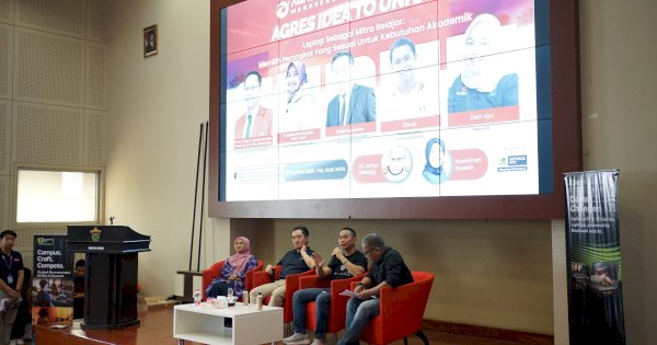 Kolaborasi Unhas dan Agres.ID Perkenalkan AI dan Inovasi Laptop untuk Mahasiswa