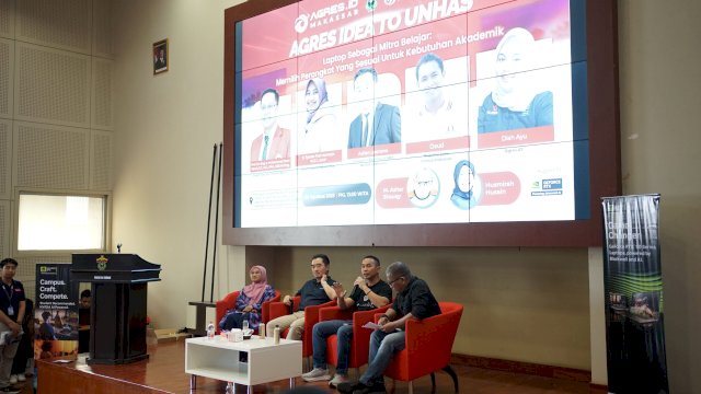 Pelaksanaan &ldquo;Agres Idea to Unhas&rdquo; di Fakultas Teknik Universitas Hasanuddin (Unhas). (Foto: ist)