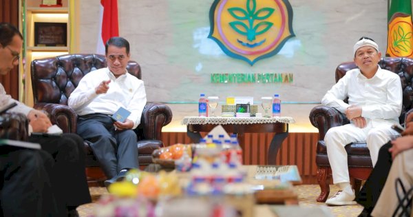 Mentan Amran dan Gubernur Jabar Sepakat Lindungi Lahan Pertanian