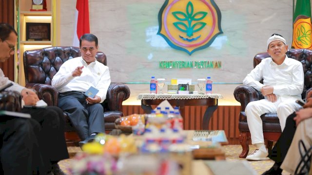 Mentan Amran dan Gubernur Jabar Sepakat Lindungi Lahan Pertanian