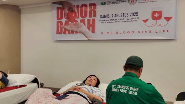 Aston Makassar Gelar Donor Darah, 115 Kantong Terkumpul&nbsp;