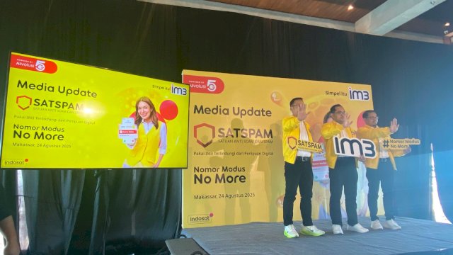 Indosat Luncurkan SATSPAM di Makassar, Lindungi Pelanggan dari Modus Penipuan Digital