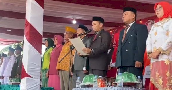 Berlangsung Khidmat, Ratusan Warga Antusias Hadiri Upacara Kemerdekaan di Cenrana Maros