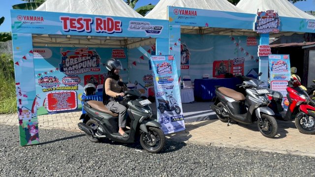 Keseruan Grebek Kampung Yamaha. (Foto: ist)