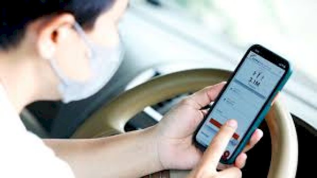Ilustrasi struk digital di Tol Makassar. (Foto: ist)