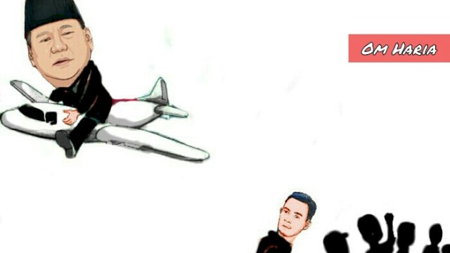 Karikatur Presiden Prabowo berangkat ke China (Dodi/harian.news)