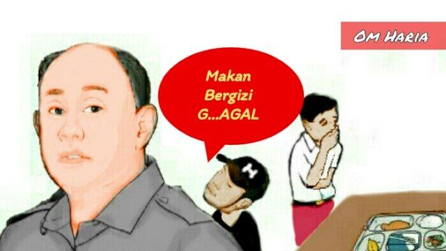 Karikatur kasus keracunan MBG (Dodi/harian.news)