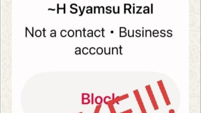 Waspada Penipuan! Nama Anggota DPR RI Syamsu Rizal Dicatut Oknum Lewat Nomor Palsu