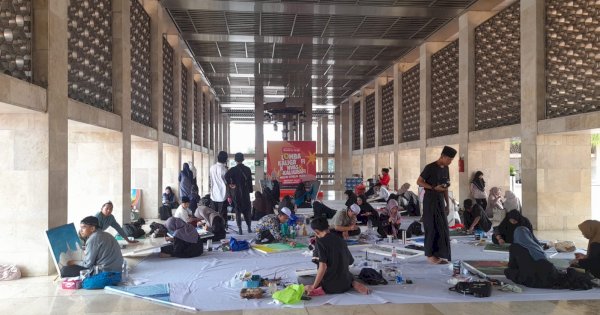 Peserta Difabel Tunjukkan Ketangguhan di Panggung Kaligrafi Istiqlal