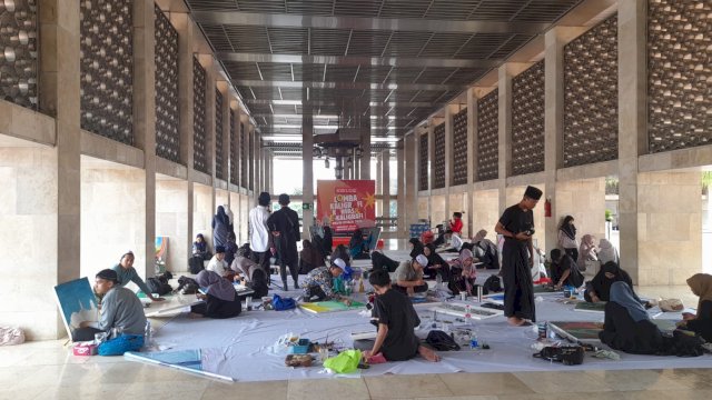 Peserta Difabel Tunjukkan Ketangguhan di Panggung Kaligrafi Istiqlal