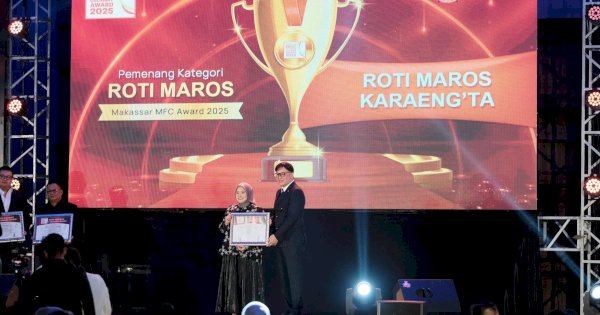 Roti Maros Karaengta Raih Penghargaan Makassar Most Favorite Culinary Award 2025