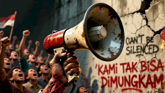 Ilustrasi demonstrasi ||imageby@harian.news 