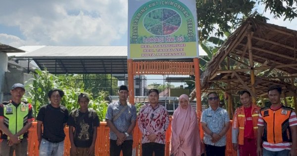 Baru Dilantik Lurah Mannuruki, Edwin Pahreza Resmi Berkunjung ke Urban Farming RW 005