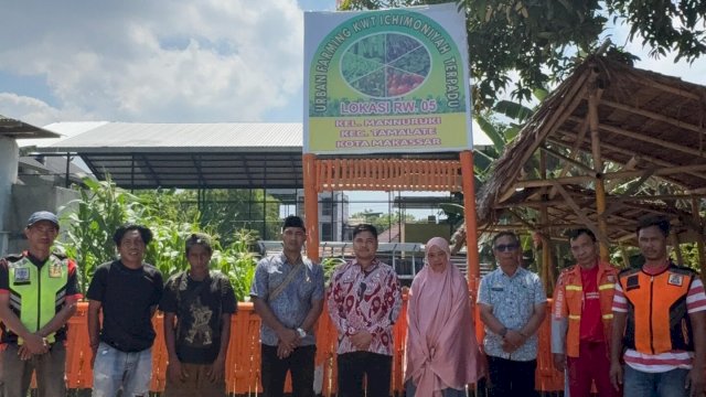 Baru Dilantik Lurah Mannuruki, Edwin Pahreza Resmi Berkunjung ke Urban Farming RW 005