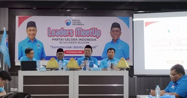 Partai Gelora Sulsel Kokohkan Konsolidasi dan Kepemimpinan Kader Lewat Roadshow Tiga Zona