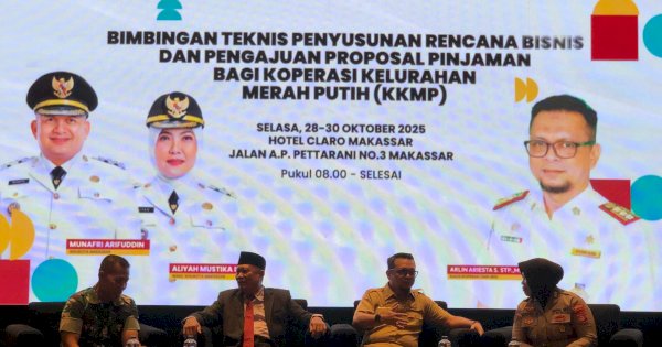 Diskop Makassar Gelar Bimtek, mendorong koperasi Kelurahan Merah Putih Yang Sehat Mandiri, dan Inovatif