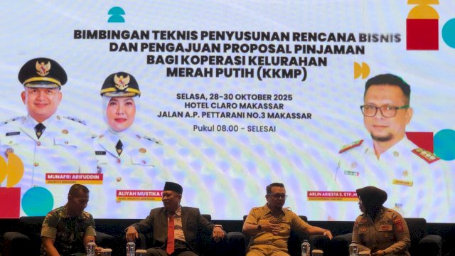 Diskop Makassar Gelar Bimtek, mendorong koperasi Kelurahan Merah Putih Yang Sehat Mandiri, dan Inovatif