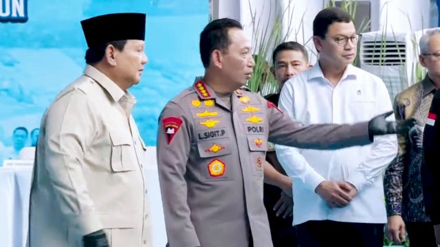 Presiden Prabowo, Kapolri dan Kepala BPOM RI. Dok. Ist
