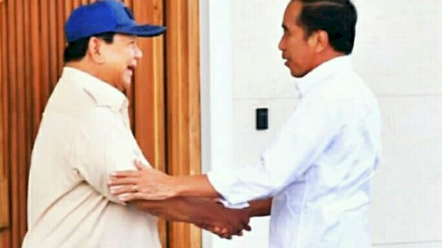 Momen kebersamaan Prabowo dan Jokowi (Gerindra)
