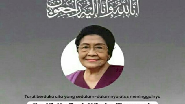 Istri Umar Wirahadikusumah, Karlinah. Meninggal dunia (Setwapres)