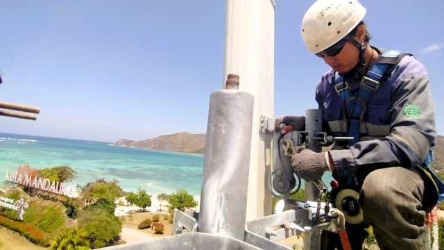 Ulustrasi keandalan jaringan XLSMART di Sirkuit Mandalika. (Foto: dok XLSMART)