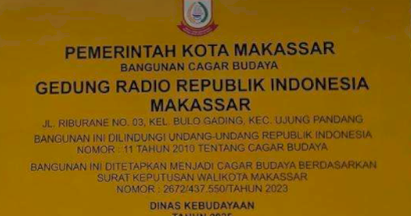 Dinas Kebudayaan Makassar Perkuat Pelestarian Warisan Sejarah Lewat Pemasangan Papan Bicara di Titik Cagar Budaya
