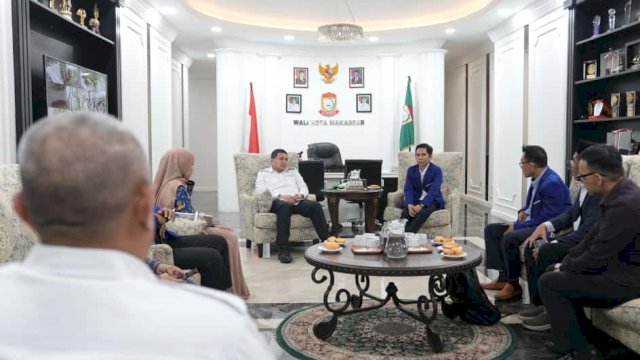 Ikatan Cendekiawan Muslim se-Indonesia (ICMI) Muda Sulawesi saat bertemu dengan Walikota Makassar. (Foto: Humas Pemkot Makassar)