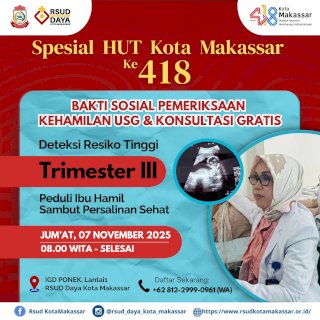 RSUD Makassar Gelar Operasi Katarak Hingga Pemeriksaan Kesehatan Gratis di HUT 418