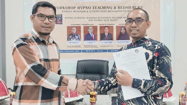 Ketua Umum FDSN, Muhammad Harun, S.S., M.Pd., C.I., (kiri). 