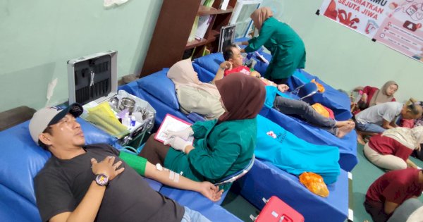 Bunda Pustaka SD Negeri Borong dan PMI Makassar Gelar Donor Darah