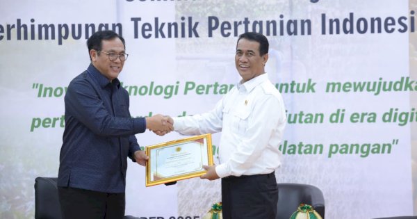 Surplus Beras 2025, Mentan Amran Raih Gelar Bapak Swasembada Pangan dari PERTETA
