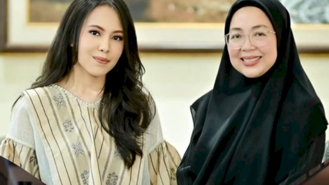 Andi Aisyah Anjaliekhan Kilat (kiri) yang menjadi finalis Makassar 2 untuk Putri Indonesia 2026. 