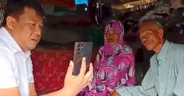 Gerak Cepat Kemanusiaan: Rusdi Masse Bangunkan Rumah untuk Keluarga di Gubuk Reyot di Sidrap