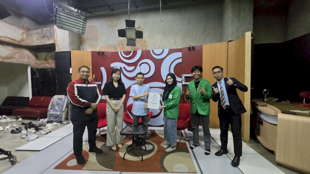 Mahasiswa KPI UIN Alauddin Belajar Jurnalistik TV di Kompas TV Makassar