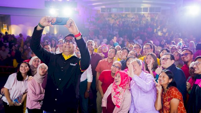 Perayaan HUT Indosat ke-58 di Makassar. (Foto: Indosat)