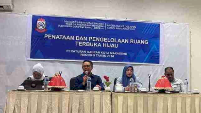 Supratman Ajak Warga Makassar Wujudkan Kota Hijau Lewat Sosialisasi Perda Ruang Terbuka Hijau