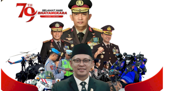 Ketua DPRD Makassar Supratman Ucapkan Selamat Hari Bhayangkara ke-79: Ajak Perkuat Sinergi Jaga Keamanan Kota