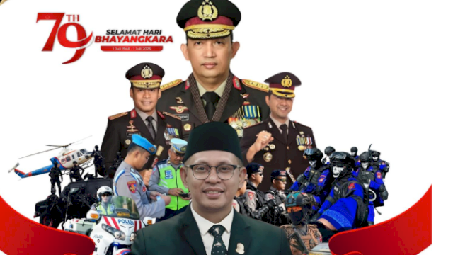 Ketua DPRD Makassar Supratman Ucapkan Selamat Hari Bhayangkara ke-79: Ajak Perkuat Sinergi Jaga Keamanan Kota
