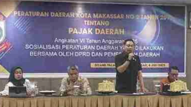 DPRD Makassar Dorong Kesadaran Pajak Lewat Sosialisasi Perda Nomor 2 Tahun 2018