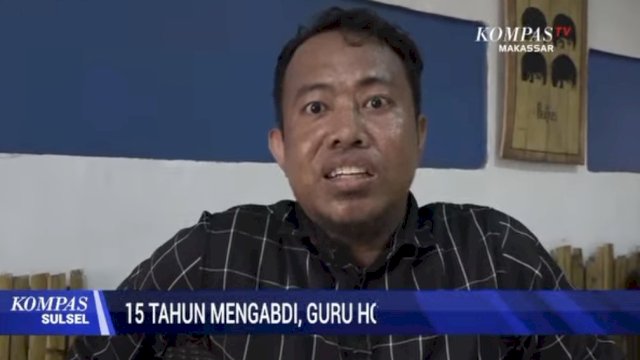 Mantan honorer SMA 10 Makassar Jupriadi. Ist