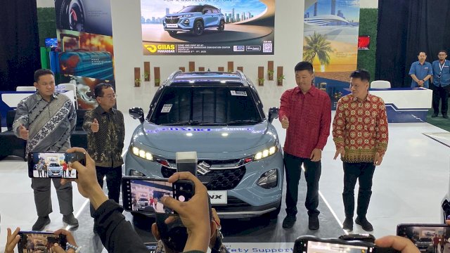 Suzuki pamerkan kendaraan berkelas di GIIAS Makassar. (Foto: Gita/HN)